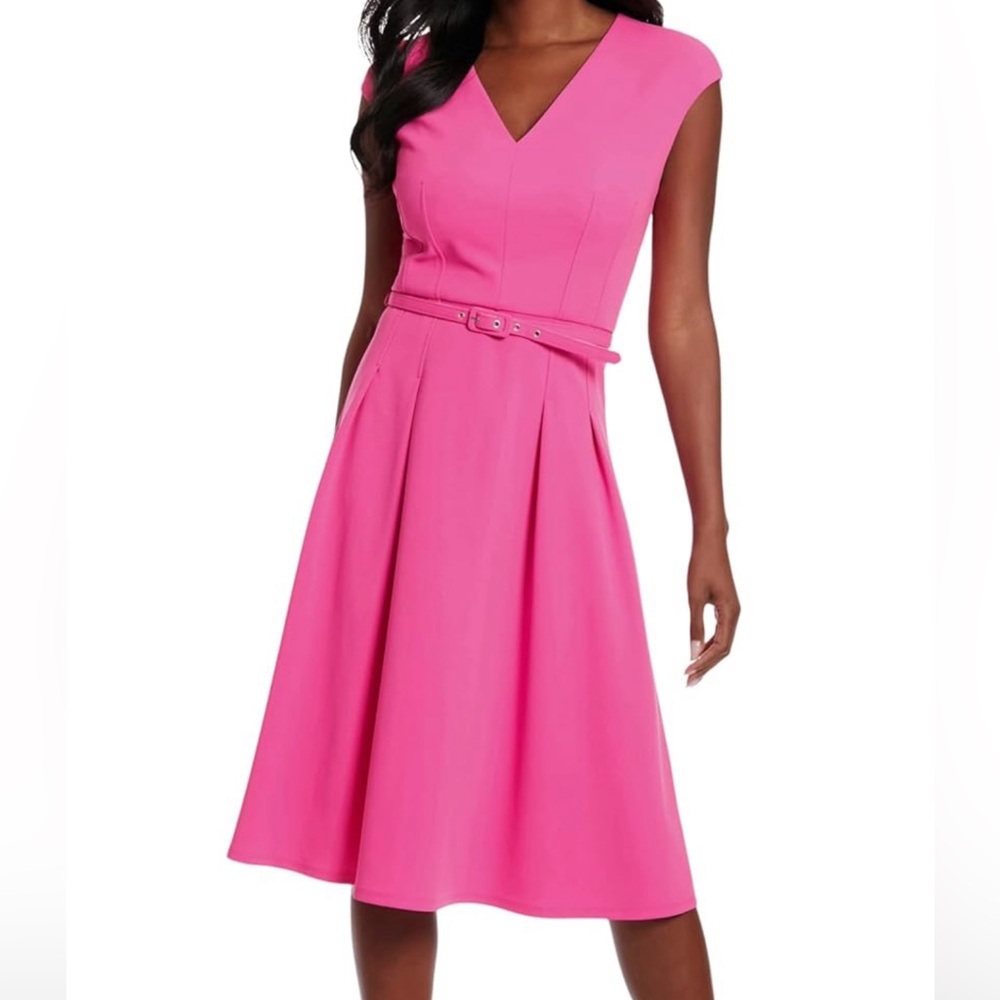 London times fit and flare dress